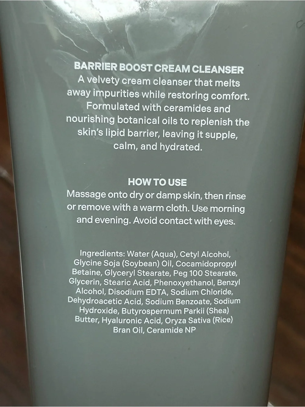 NEW ~ LACUNA Barrier Boost Cream Cleanser FULL SIZE